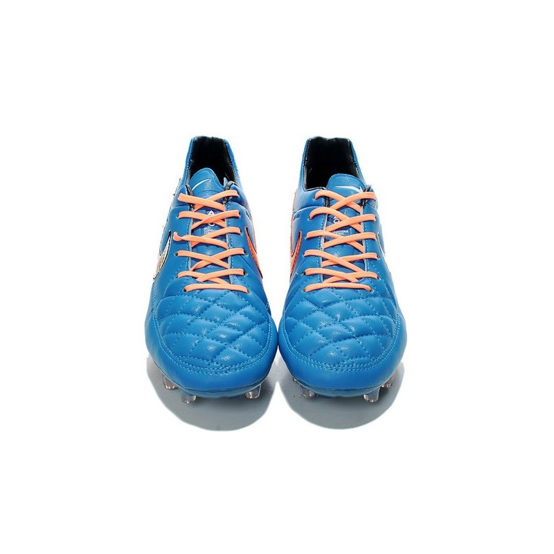 tiempo nike bleu orange