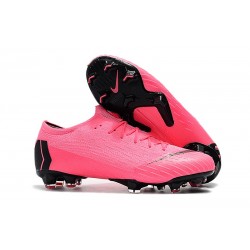 Nouveau Chaussures Football Nike Mercurial Vapor XII Elite FG - Rose Noir