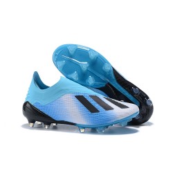 Adidas Chaussures de Football X 18+ FG - Bleu Noir