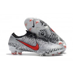 Nike Chaussure de Foot Mercurial Vapor XII Elite FG Neymar - Blanc Rouge Noir