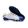 Crampons de Football 2019 Nike Hypervenom Phantom III FG Bleu Blanc Or