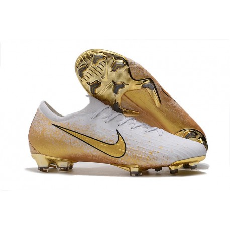 Crampons Nike Mercurial Vapor XII Elite FG 2019 Blanc Or