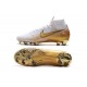 Crampon Nike Mercurial Superfly VI 360 Elite FG Blanc Or