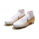 Crampon Nike Mercurial Superfly VI 360 Elite FG Blanc Or