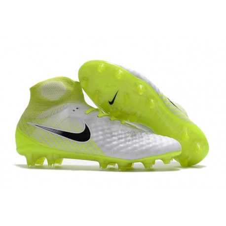 Chaussures de football pour Hommes Nike Magista Obra II FG Blanc Jaune