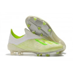 Adidas Chaussures de Football X 18+ FG - Blanc Vert