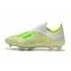 Adidas Chaussures de Football X 18+ FG - Blanc Vert