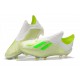 Adidas Chaussures de Football X 18+ FG - Blanc Vert