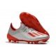 Crampons de Football adidas X 19.1 FG Argent Rouge