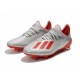 Crampons de Football adidas X 19.1 FG Argent Rouge