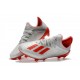 Crampons de Football adidas X 19.1 FG Argent Rouge