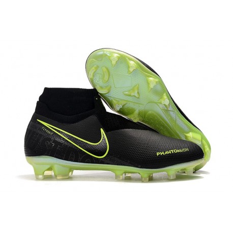 Crampons Nouvelles Nike Phantom Vision Elite DF FG Noir Volt