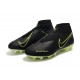 Crampons Nouvelles Nike Phantom Vision Elite DF FG Noir Volt