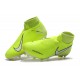 Crampons Nouvelles Nike Phantom Vision Elite DF FG Volt Blanc