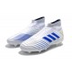 adidas Predator 19+ FG Nouvel Chaussure Blanc Bleu