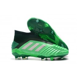 adidas Predator 19+ FG Nouvel Chaussure Vert Argent