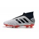 adidas Predator 19+ FG Nouvel Chaussure Argent Rouge Noir