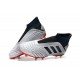 adidas Predator 19+ FG Nouvel Chaussure Argent Rouge Noir