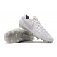 Crampons de Football Nike Tiempo Legend 8 Elite FG Blanc Chrome Platine
