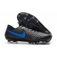 Crampons de Football Nike Tiempo Legend 8 Elite FG Noir Bleu