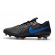 Crampons de Football Nike Tiempo Legend 8 Elite FG Noir Bleu