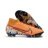 Chaussures Nike Mercurial Superfly VII Elite FG Orange Blanc