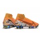 Chaussures Nike Mercurial Superfly VII Elite FG Orange Blanc
