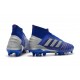 Crampons de Football Adidas Predator 19.1 FG Bleu Argent