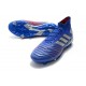 Crampons de Football Adidas Predator 19.1 FG Bleu Argent