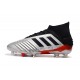 Crampons de Football Adidas Predator 19.1 FG Argent Noir