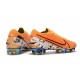 Crampons Nouvelles Nike Mercurial Vapor XIII Elite FG Orange Blanc Noir