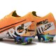 Crampons Nouvelles Nike Mercurial Vapor XIII Elite FG Orange Blanc Noir