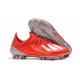 Crampons de Football adidas X 19.1 FG Rouge Argent