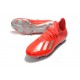 Crampons de Football adidas X 19.1 FG Rouge Argent