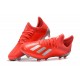 Crampons de Football adidas X 19.1 FG Rouge Argent