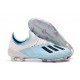 Crampons de Football adidas X 19.1 FG Blanc Bleu Noir