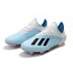 Crampons de Football adidas X 19.1 FG Blanc Bleu Noir