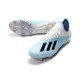 Crampons de Football adidas X 19.1 FG Blanc Bleu Noir