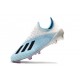 Crampons de Football adidas X 19.1 FG Blanc Bleu Noir