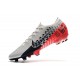 Neymar Nike Mercurial Vapor XIII Elite FG Chromé Noir Rouge Platine