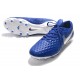 Crampons de Football Nike Tiempo Legend 8 Elite FG Bleu Blanc