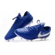 Crampons de Football Nike Tiempo Legend 8 Elite FG Bleu Blanc