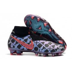 Nike Phantom Vision Elite DF FG - Chaussures de Football Nike x EA Sports Bleu Noir Rouge