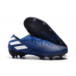 Crampons adidas Nemeziz 19.1 FG Homme - Bleu Blanc