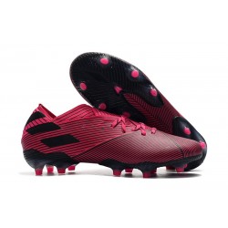 Crampons adidas Nemeziz 19.1 FG Homme - Rose Noir