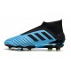 Crampons de Foot adidas Predator 19+ FG Bleu Noir