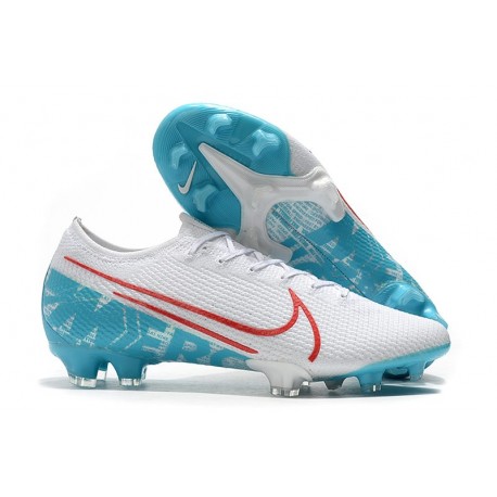 Crampons Nouvelles Nike Mercurial Vapor XIII Elite FG Blanc Bleu