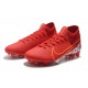 Chaussures Nike Mercurial Superfly VII Elite FG Rouge Blanc