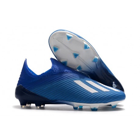 adidas X 19+ FG Nouvelles Chaussure - Bleu Blanc