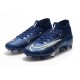 Chaussures Nike Dream Speed Mercurial Superfly VII Elite FG Bleu Blanc